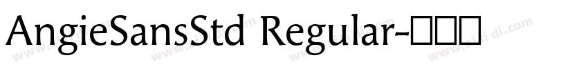 AngieSansStd Regular字体转换